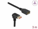 DeLock Verlängerungskabel Unten gewinkelt DisplayPort, 3 m