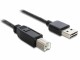 DeLock Delock Easy-USB2.0-Kabel A-B: 1m, USB-A