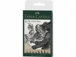 Faber-Castell Tuschestift PITT Artist Pen Black, 8 Stück