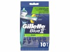 Gillette Einwegrasierer Blue II Plus Slalom 10 Stück, Einweg