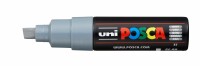 UNI-BALL  Posca Marker 8mm PC-8K GREY grau, Keilspitze, Kein
