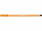 STABILO Fasermaler Pen 68 Orange, 10 Stück, Set: Ja