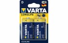 Varta Batterie Longlife D 2 Stück, Batterietyp: D