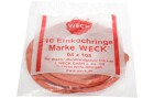 Weck Gummidichtring Ø 10 cm 10 Stück, Rot, Bewusste