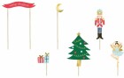 Partydeco Caketopper Nussknacker 8.5-19 cm, 6 Stk., Motiv: Weihnachten