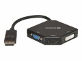 Sandberg Adapter DP>HDMI+DVI+VGA - Videokonverter - DisplayPort