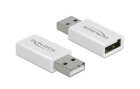 DeLock USB-Adapter 2.0, Datenblocker USB-A Stecker - USB-A