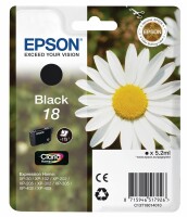 Epson Tintenpatrone schwarz T180140 XP 30/405 175 Seiten, Kein