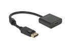 DeLock Adapter 4K Aktiv DisplayPort - HDMI, Kabeltyp: Adapter