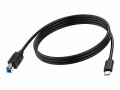 VISION 2m Black USB-C to USB-3.0B Cable