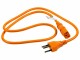 FURBER.power Netzkabel C13-T12 1.0 m Orange, Anzahl Leiter: 3