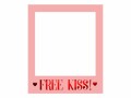 Partydeco Hochzeitsaccessoire Free Kiss 50 x 59.5 cm, Pink