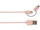 SKROSS USB 2.0-Metallkabel USB A - Micro-USB B/Lightning 1