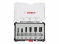 Bosch Professional Nutfräser Set 8 mm-Schaft, 6-teilig, Zubehörtyp: Fräser