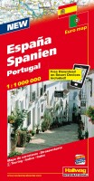 HALLWAG Strassenkarte 382830926 Spanien-Portugal 1:1 Mio., Dieses