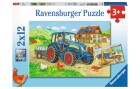 Ravensburger Puzzle Baustelle und Bauernhof, Motiv: Arbeitswelt