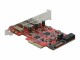 DeLock PCI-Express-Karte USB-C / USB-A / intern USB 5
