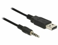 DeLock - Cable USB TTL male > 3.5 mm 4 pin stereo jack male 1.8 m (5 V)