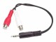 StarTech.com - 6in Stereo Audio Cable - 3.5mm Male to 2x RCA Female