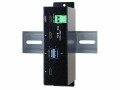 EXSYS USB-Hub EX-1274HMV, Stromversorgung: Terminal Block, USB