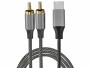 4smarts Audio-Kabel MatchCord USB-C-Stecker - Cinch 1 m