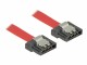 Bild 5 DeLock SATA3-Kabel rot, Clip, flexibel, 30 cm, Datenanschluss