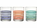 Montana Trinkglas :New Stripes 240 ml, 3 Stück, Transparent