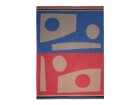 Markslöjd Decke Alma 180 x 130 cm, Blau/Rot, Natürlich