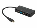 Value - Adaptateur vidéo externe - USB-C - HDMI, VGA - noir