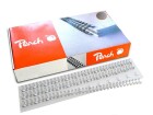 Peach Binderücken PW079-07 8 mm Draht Silber, 100 Stück