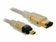 DeLock FireWire-Kabel 400Mbps 6Pin-4Pin 2 m, Datenanschluss