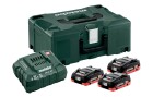 Metabo Akku und Ladegerät Basic Set 3 x LiHD