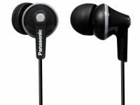 Panasonic In-Ear-Kopfhörer RP-HJE125 Schwarz, Detailfarbe: Schwarz