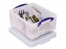 Really Useful Box Aufbewahrungsbox 21 Liter, Transparent, Breite: 45.6 cm