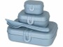 Koziol Lunchbox Pascal Ready 4-teilig, Blau, Materialtyp