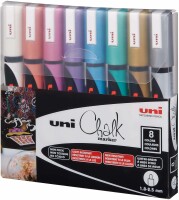 UNI-BALL  Chalk Marker 1.8-2.5mm PWE-5M METALLIC 8C 8 Stück ass.