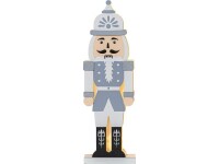 Star Trading LED-Figur Nutcracker, 25 cm, Grau, Betriebsart