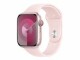 Apple Sport Band 45 mm Hellrosa S/M, Farbe: Pink