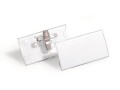 DURABLE Namensschild mit Clip 25 x 75x40 mm, Höhe