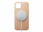 Nomad Back Cover Leather iPhone 13 Beige, Fallsicher: Ja