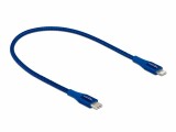 DeLock USB-Kabel USB C - Lightning 0.5 m, Blau