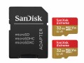 SanDisk Extreme - Flash-Speicherkarte (microSDHC/SD-Adapter