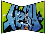 HERMA Ordner Graffiti Fresh A4 7 cm, Hellgrün, Zusatzfächer