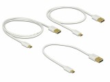 DeLock USB 2.0-Kabel 3er Set USB A - Micro-USB