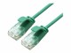 ROLINE GREEN Patchkabel Slim 0,15m Kat.6a, UTP, grün, halogenfrei, Class