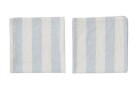 OYOY Servietten Striped Ice Blue, 100% Organic Cotton, 45x45cm