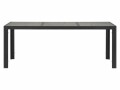 Schou Tisch Kenny, 195 cm, Schwarz/Grau, Detailfarbe: Grau, Schwarz