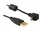 DeLock USB2.0 Micro-Kabel, 1m, A-MicroB, Schwarz, Micro-B