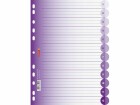 Brunnen Register A4 Colour Code Purple 1-12, Einteilung: 1-12