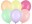 Bild 0 Partydeco Luftballon Uni Strong Pastel 10 Stück, Mehrfarbig,
